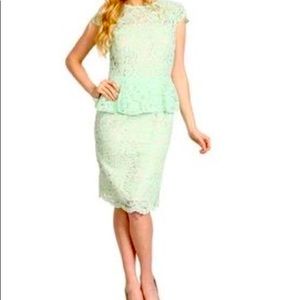 Green Dress| Green Lace Dress| Tahari Dress| Arthur S. Levine| NWT